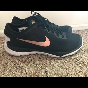 BLACK & ROSE GOLD NIKE SHOES